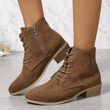 SH374 - Pointed Suede Fashion Boots